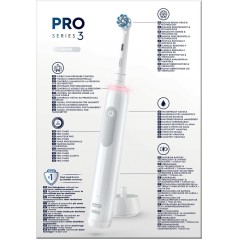 Oral-B Pro 3 White Electric Toothbrush - Superior Cleaning & Ultimate Gum Protection (8006540759929)